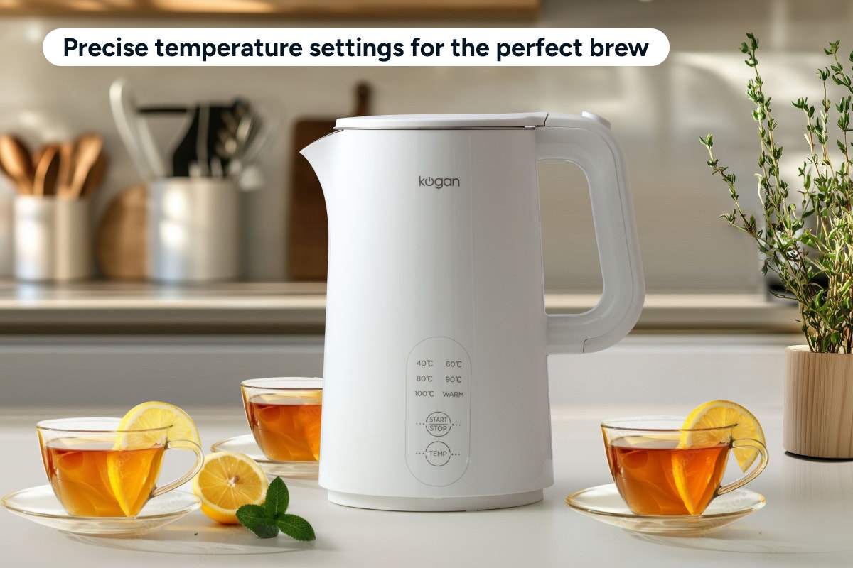Kogan 1.5L Double Wall Kettle with Temperature Control - SuperSaverAU - view 7
