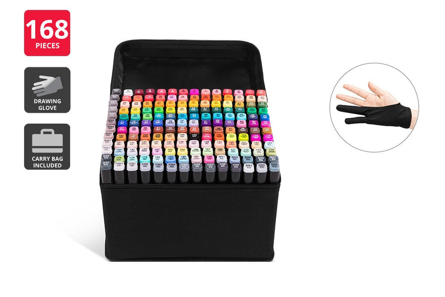 168 Piece Colour Marker Set - SuperSaverAU - view 1