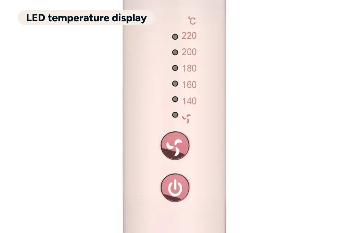 Kogan 2-in-1 Curling Wand & Hair Straightener