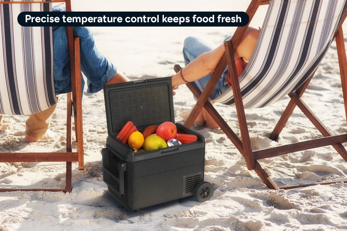 Kogan 50L Portable Fridge Freezer with Wheels