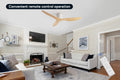 Kogan 132cm DC Motor Ceiling Fan with Remote (Oak)