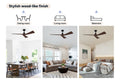 Kogan 132cm DC Motor Ceiling Fan with Remote (Walnut)