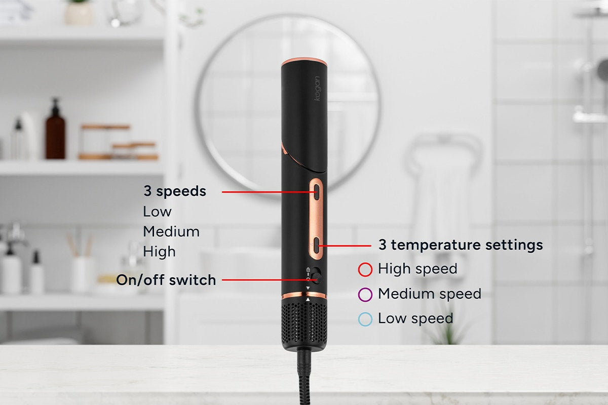 Kogan SalonPro 7-in-1 Hair Styler (Black)