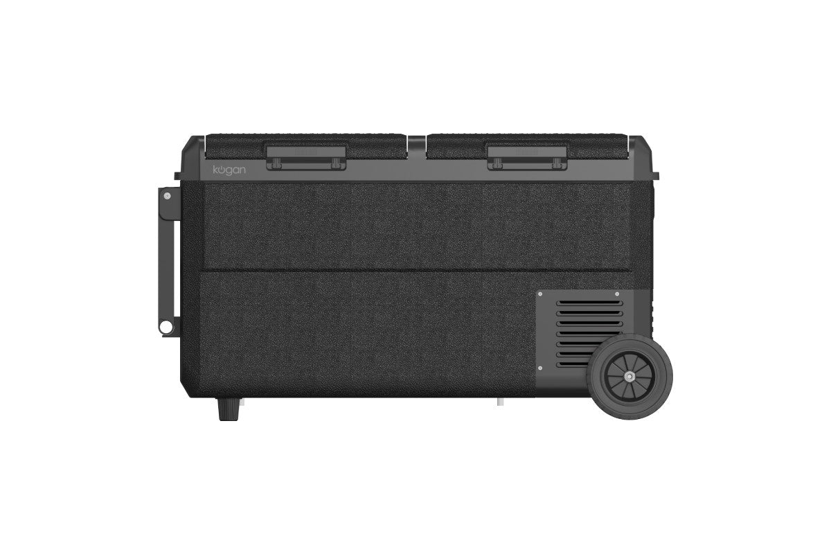 Kogan 75L Dual Zone Portable Fridge Freezer with Wheels