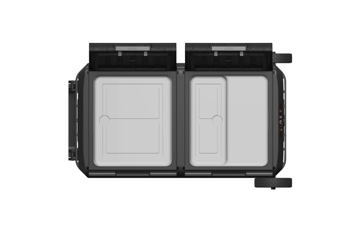 Kogan 75L Dual Zone Portable Fridge Freezer with Wheels