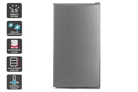 Kogan 93L Bar Fridge (Silver)