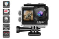 Kogan 4K Dual Screen Wi-Fi Action Camera with Waterproof Case