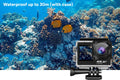 Kogan 4K Dual Screen Wi-Fi Action Camera with Waterproof Case