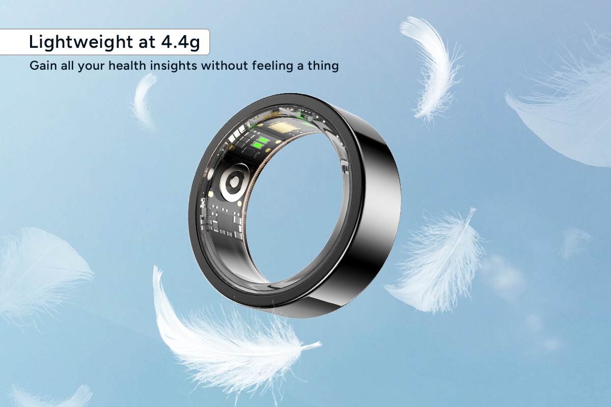 Kogan Aura Smart Ring (Black, Size 11)