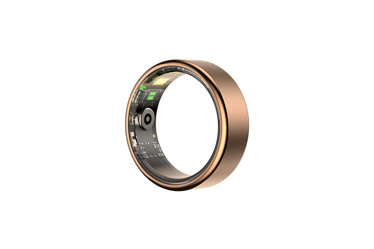 Kogan Aura Ti Smart Ring (Titanium, Rose Gold, Size 13)