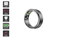 Kogan Aura Ti Smart Ring (Titanium, Silver, Size 9)