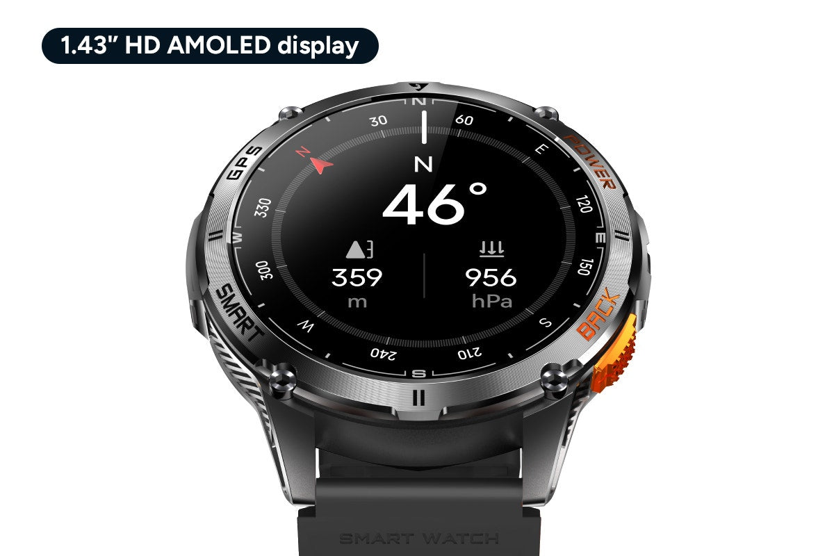 Kogan Active Tactical GPS Smart Sport Watch (Graphite)