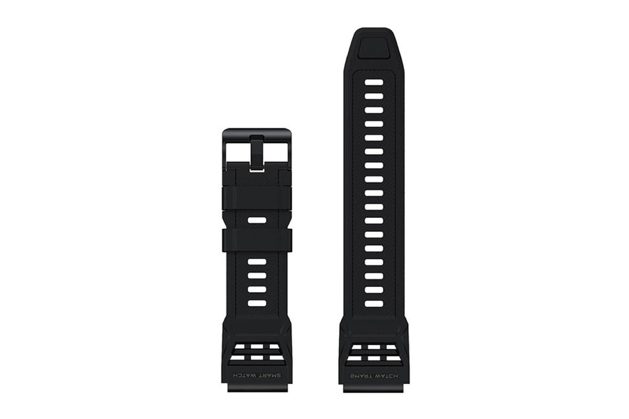 Silicone Strap for Kogan Active Tactical GPS Smart Sport Watch (Black)