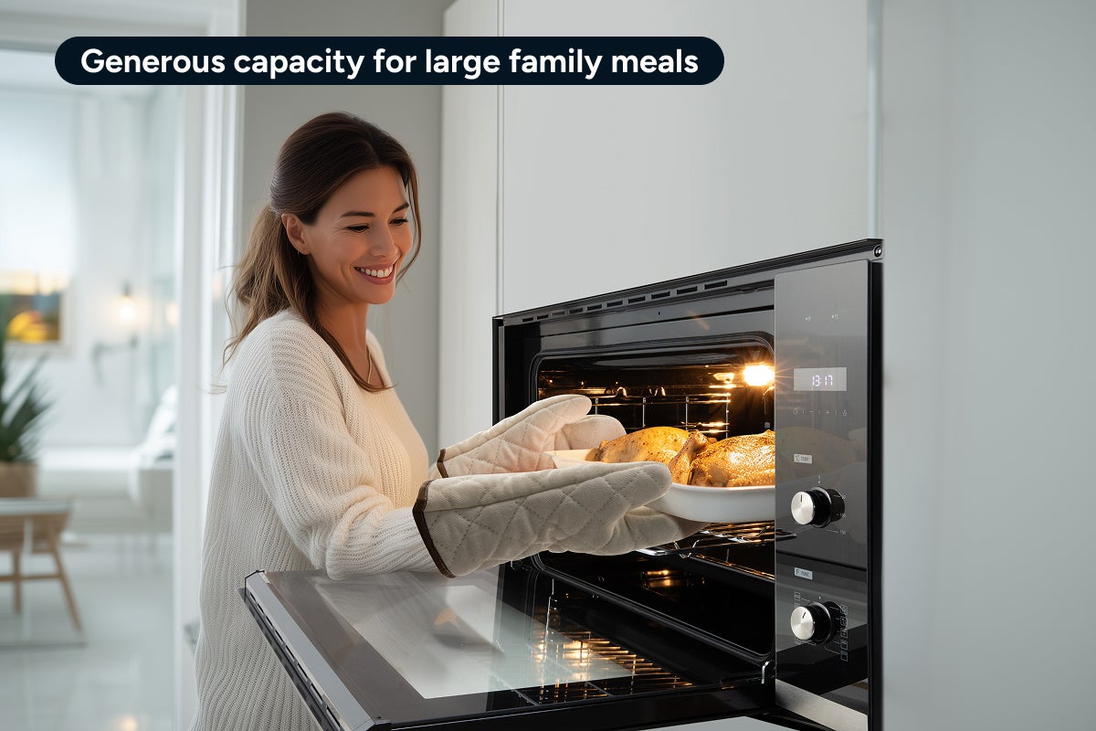 Kogan 90cm Electric Built-in Oven with Digital Timer (10 Functions)