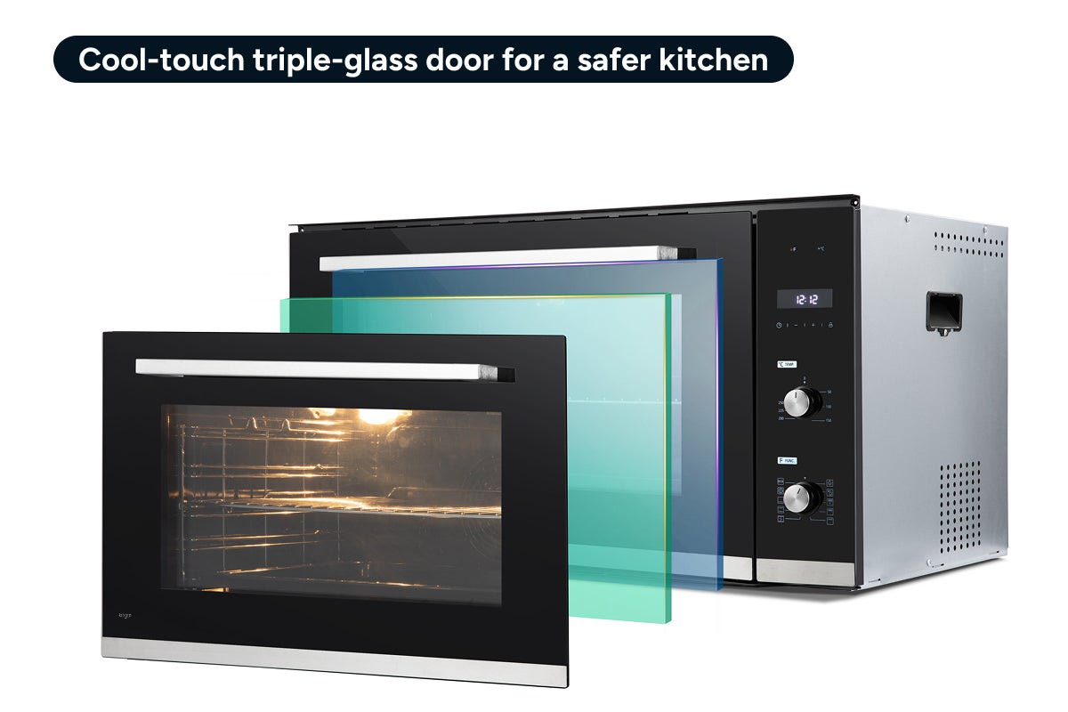 Kogan 90cm Electric Built-in Oven with Digital Timer (10 Functions)
