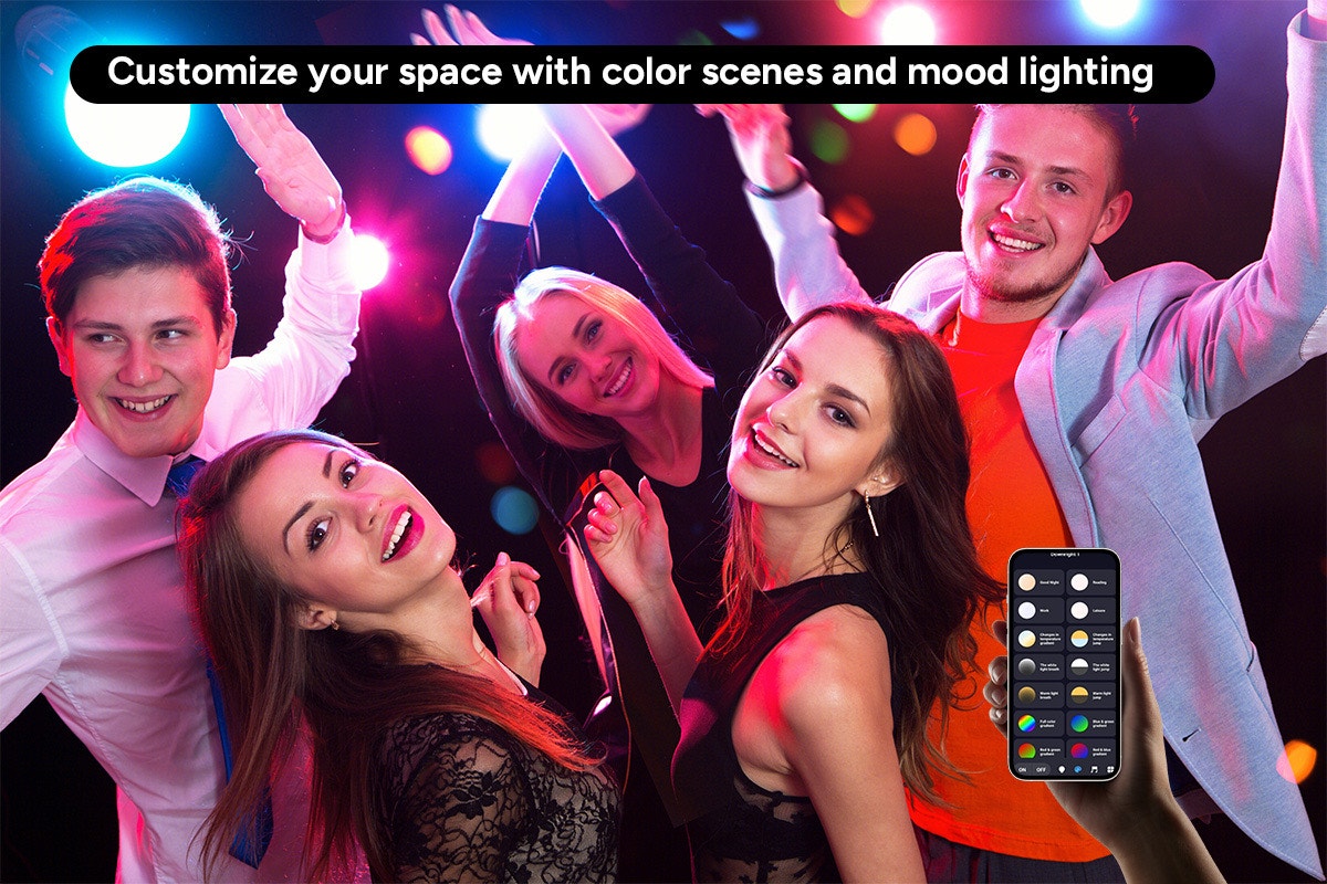 Kogan SmarterHome™ Smart RGB+CCT Bluetooth Mesh Dimmable LED Downlight