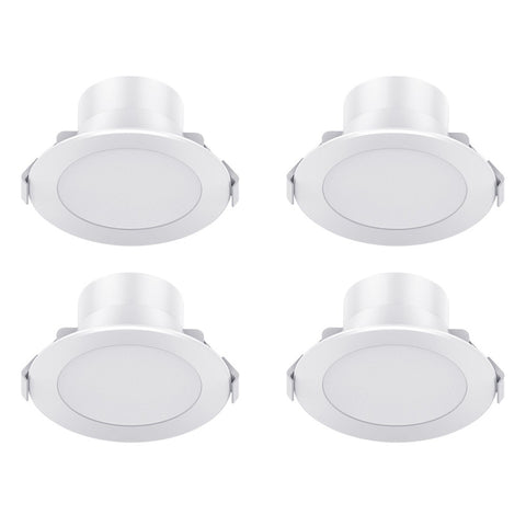 Kogan SmarterHome™ Smart RGB+CCT Bluetooth Mesh Dimmable LED Downlight (4 Pack)