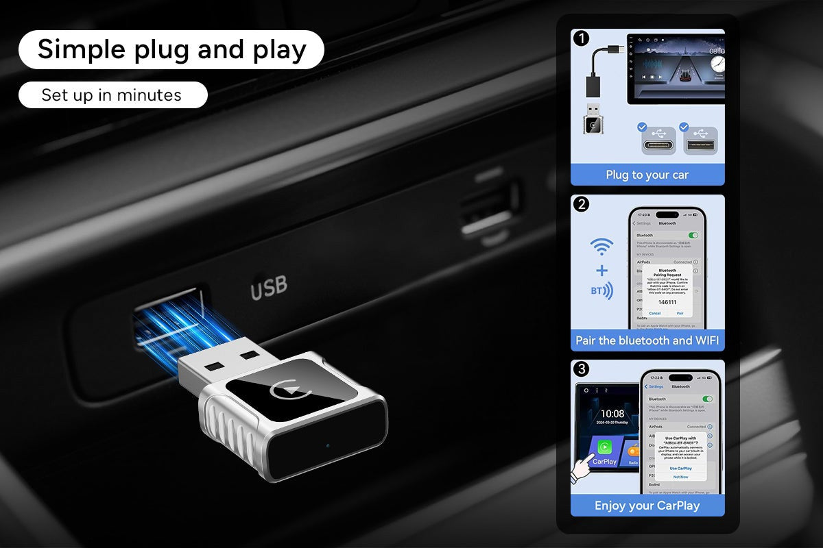 Kogan Wireless CarPlay Adapter for Apple Devices