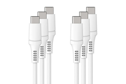 Kogan 100W PD Silicone USB-C Charge Cable  - 2m; 3 Pack)