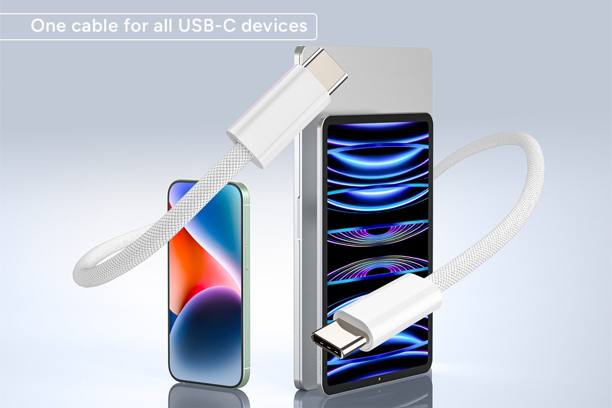 Kogan 100W PD Woven USB-C Charging Cable - 2m - SuperSaverAU - view 3