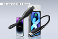 Kogan 100W PD USB-C Braided Charging & Video Cable (2m)