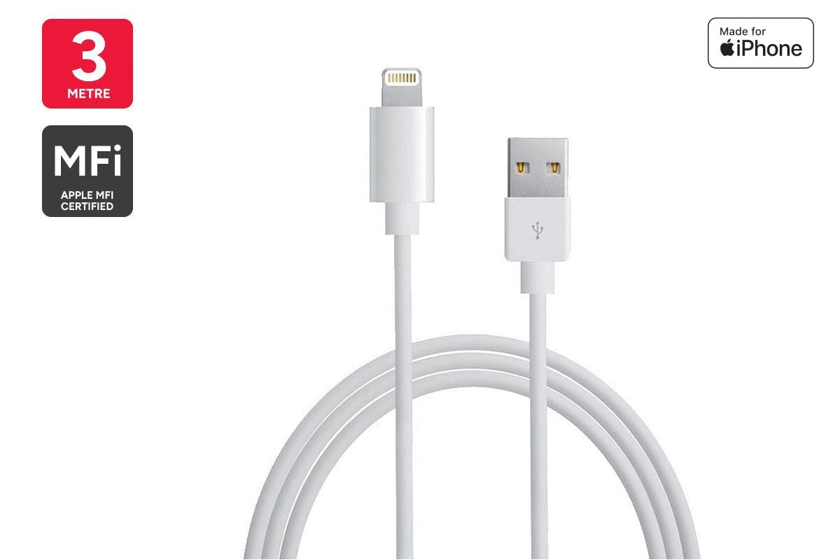 Lightning to USB Cable Certified by Apple MFI - 3m - SuperSaverAU - view 1