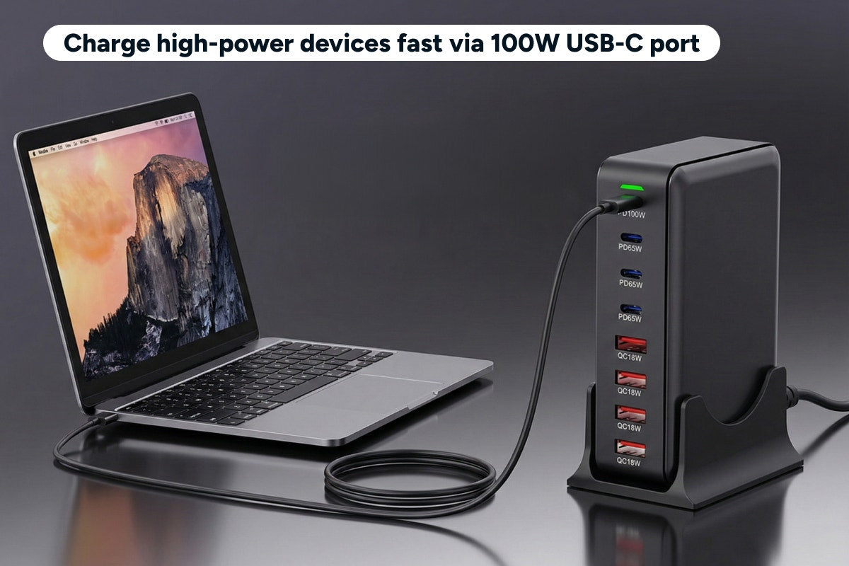 Kogan 210W 8-Port GaN PD Super Fast Charging Station