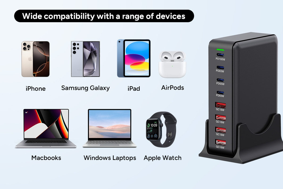 Kogan 210W 8-Port GaN PD Super Fast Charging Station