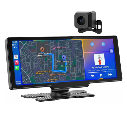 Kogan 4K Front and Rear Dash Cam with 10.26" Carplay Display