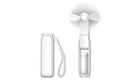 2-in-1 Mini Handheld Fan and Power Bank (White)