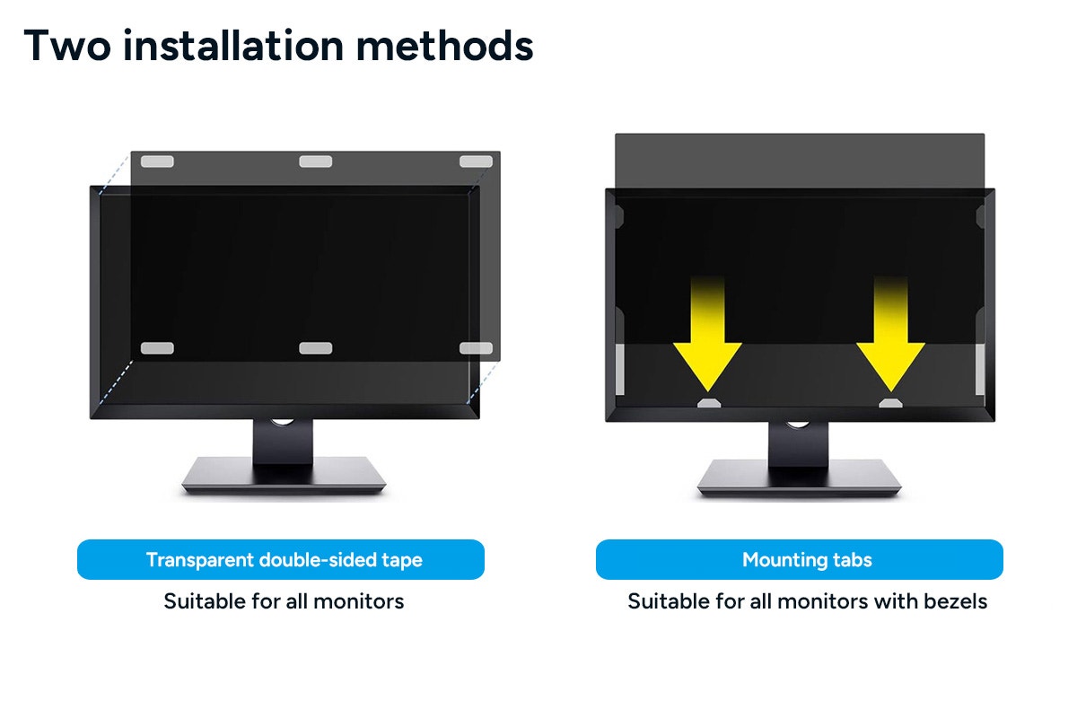 Kogan 2-in-1 Anti Blue Light Privacy Screen Filter for 24" Monitor