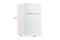 Kogan 85L Top Mount Fridge (White)