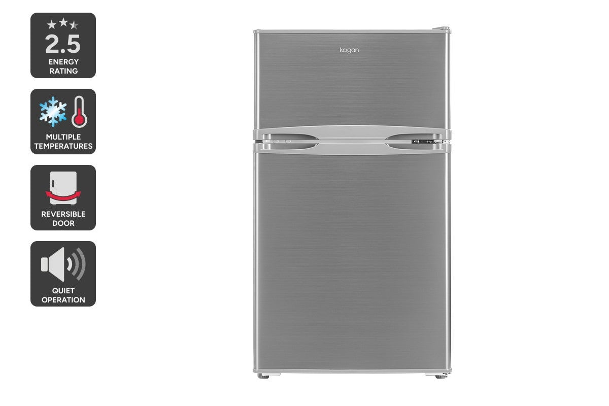Kogan 85L Top Mount Fridge (Stainless Steel)