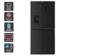 Kogan 464L French Door Fridge with Water Dispenser (Black Stainless Steel)