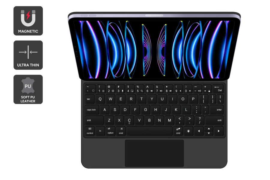 Kogan Magnetic iPad Keyboard for iPad Pro 12.9" (Black)