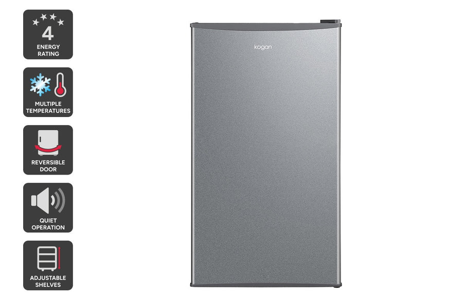 Kogan 93L Bar Fridge (Silver)