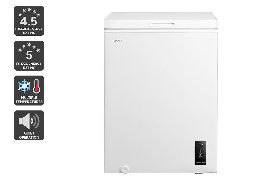 Kogan 143L Hybrid Chest Freezer (White)
