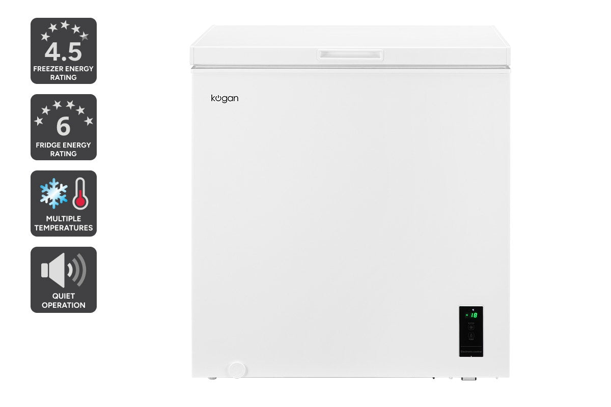 Kogan 198L Hybrid Chest Freezer (White)