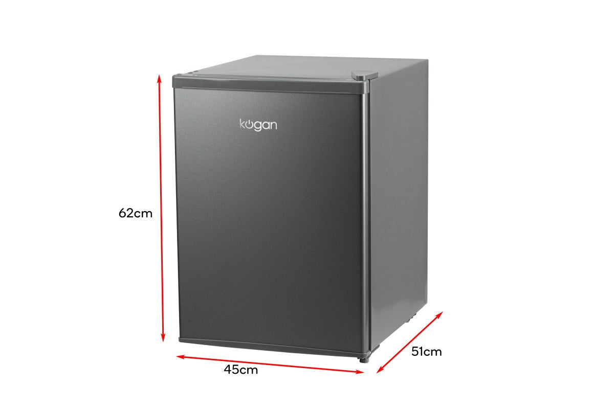 Kogan 65L Bar Fridge - Silver - SuperSaverAU - view 3