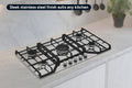Kogan Gas Cooktop (Stainless Steel, 90cm)