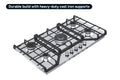 Kogan Gas Cooktop (Stainless Steel, 90cm)