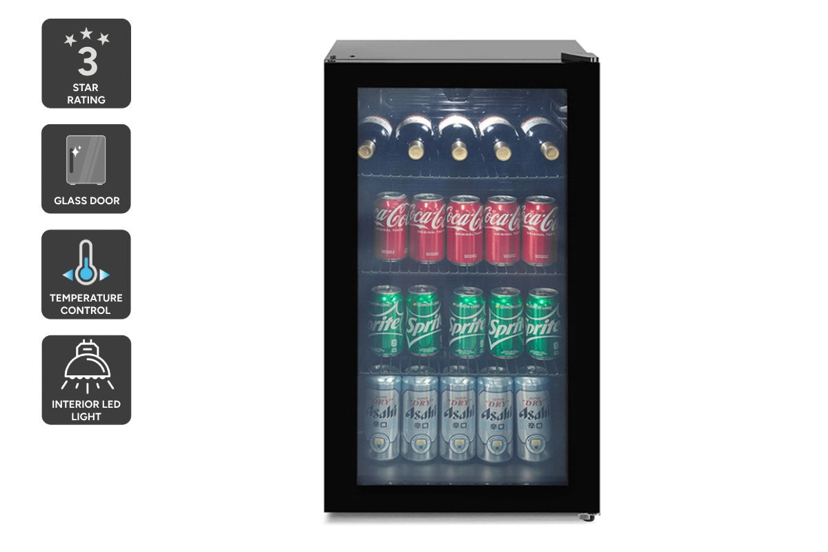 Kogan Glass Door Bar Fridges 93L - SuperSaverAU - view 1