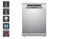 Kogan 60cm Freestanding Dishwasher (15 Place, Stainless Steel)