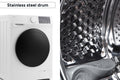 Kogan 8kg Front Load BLDC Inverter Washing Machine (White)