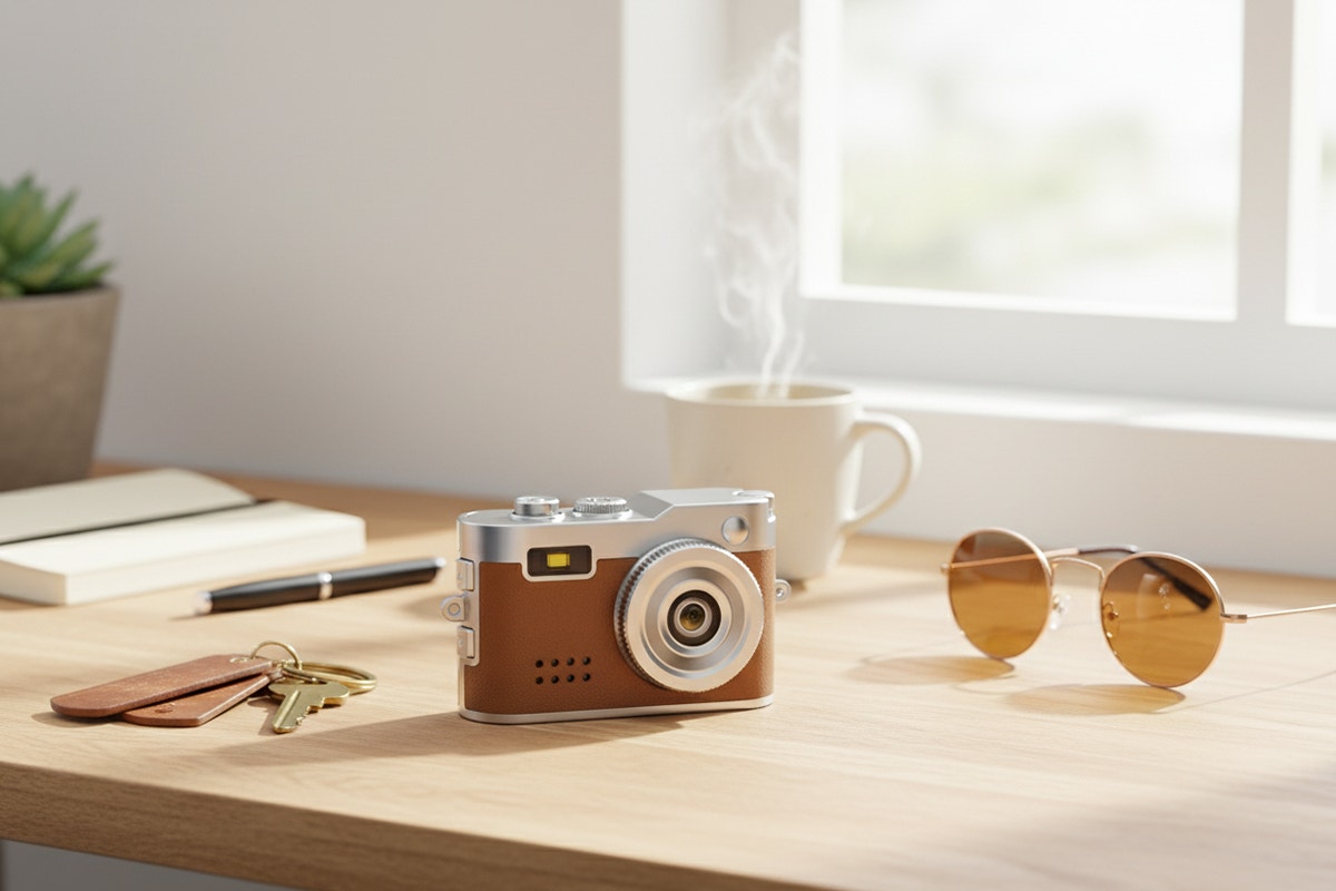 Kogan Mini Keychain Digital Camera (Brown)