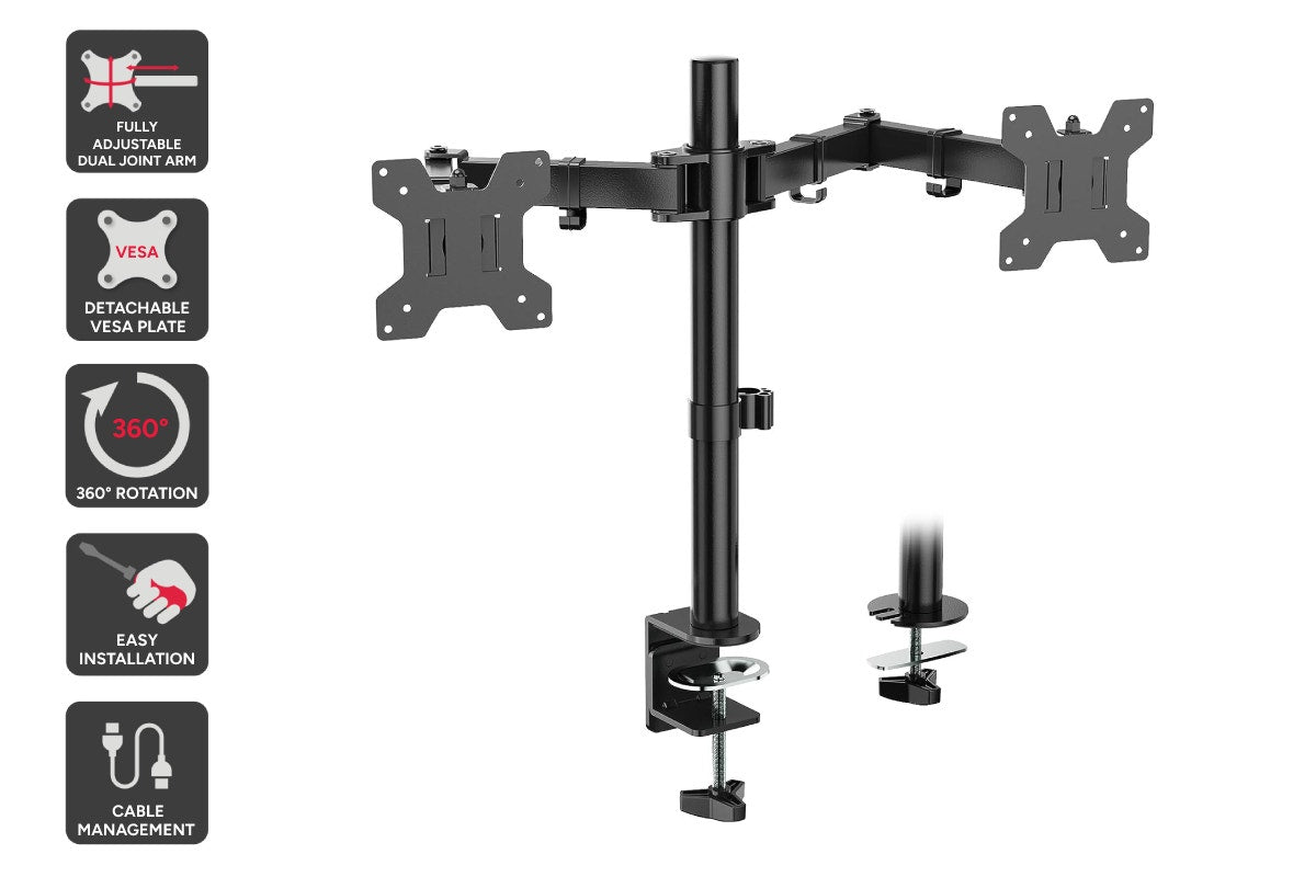 Kogan Articulating Dual Monitor Arm for 17"- 32" Monitors