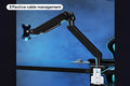 Kogan Heavy-Duty Full Motion Gas Spring Single Monitor Arm for 17"- 49" Monitors