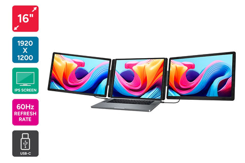 Kogan XPRESSO 16" Detachable Dual Screen USB-C Portable Monitor