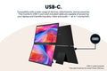 Kogan XPRESSO 16" FHD+ Stackable Dual Screen USB-C Portable Monitor (1920 x 1080)
