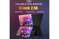 Kogan XPRESSO 16" QHD+ 2.5K Stackable Dual Screen USB-C Portable Monitor